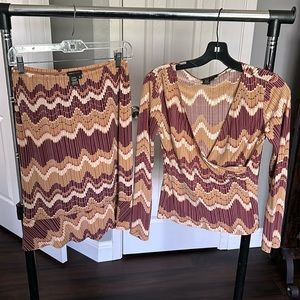 NEVER WORN BCBG funky skirt set